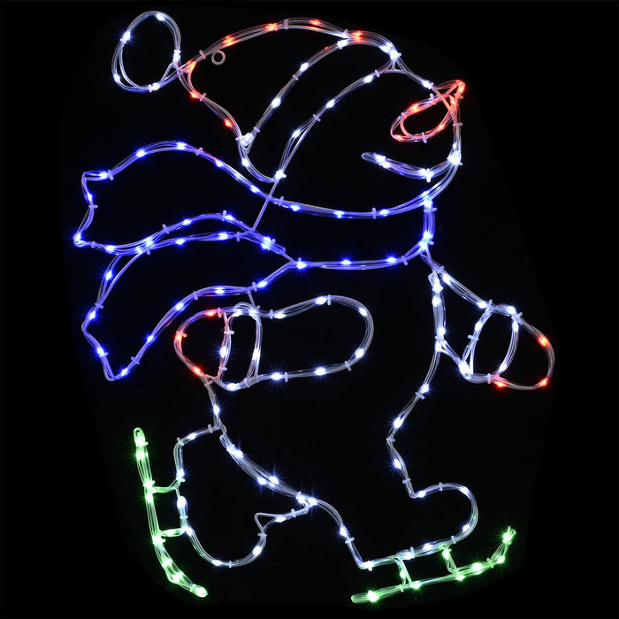 Figurină cu LED-uri Moș Crăciun pe patine LOVIISA 120 LED-uri - WALTI WALTI