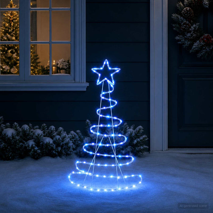 Brad de Crăciun LED tip figură luminoasă LOVIISA 100 LED-uri WALTI
