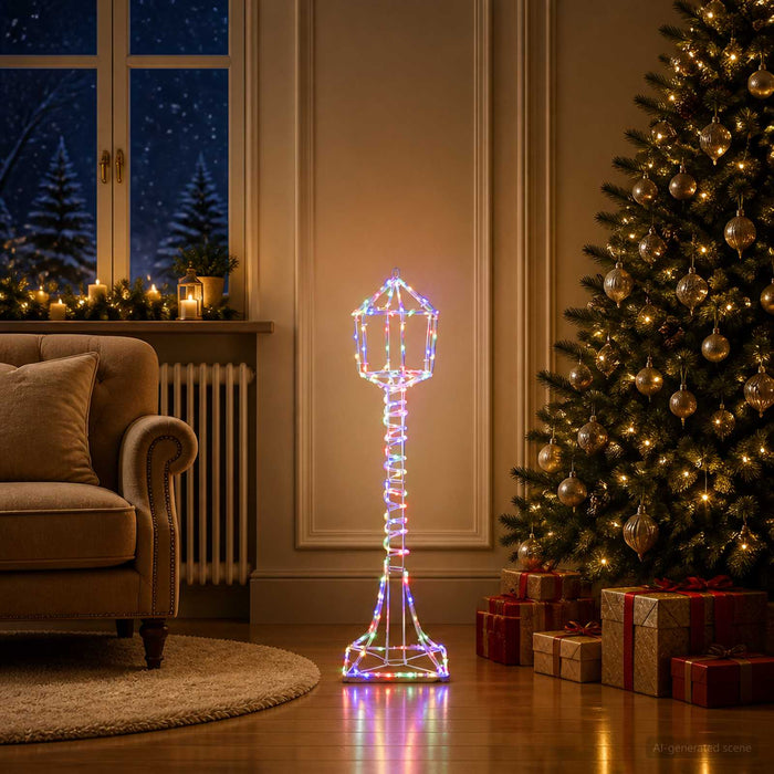 Felinar de stradă LED decorativ LOVIISA 160 LED-uri Multicolor - WALTI WALTI