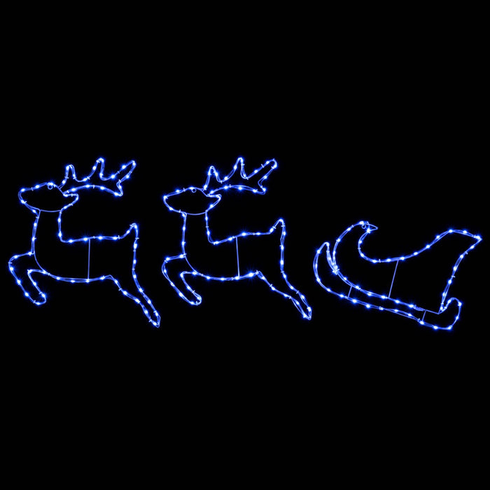 Decorațiune de Crăciun cu reni și sanie LOVIISA 180 LED-uri - WALTI WALTI
