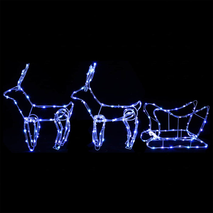 Decorațiune de Crăciun cu reni și sanie LOVIISA 240 LED-uri - WALTI WALTI