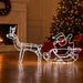 Decorațiune de Crăciun cu ren și sanie LOVIISA 320 LED-uri - WALTI WALTI