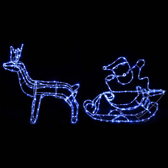Decorațiune de Crăciun cu ren și sanie LOVIISA 320 LED-uri - WALTI WALTI