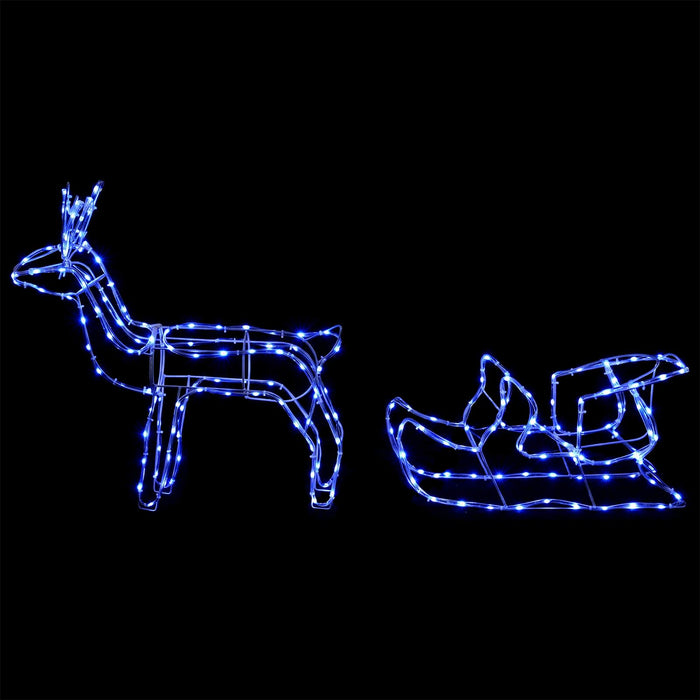Decorațiune de Crăciun cu reni și sanie LOVIISA 240 LED-uri - WALTI WALTI