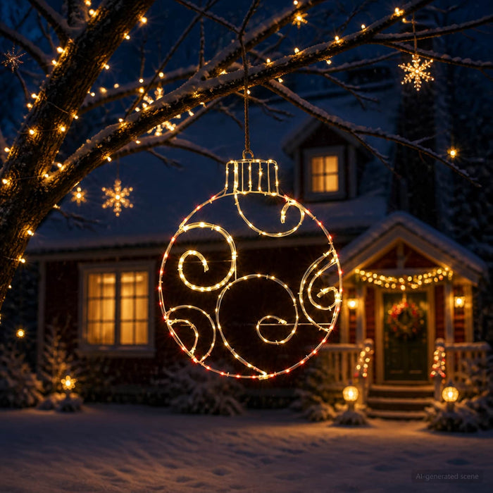 Glob de Crăciun LED LOVIISA 160 LED-uri Roșu 55 x 65 cm - WALTI WALTI