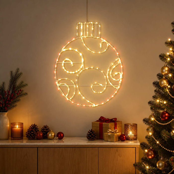 Glob de Crăciun LED LOVIISA 160 LED-uri Roșu 55 x 65 cm - WALTI WALTI