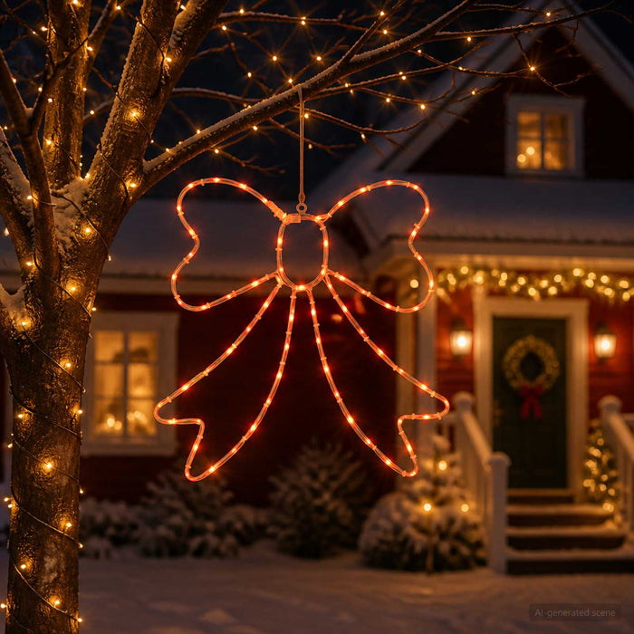 Fundă luminoasă LED LOVIISA 70 LED-uri Roșu 50 x 51 cm - WALTI WALTI