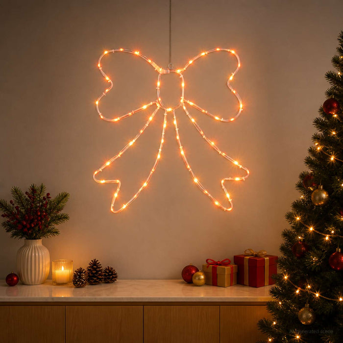 Fundă luminoasă LED LOVIISA 70 LED-uri Roșu 50 x 51 cm - WALTI WALTI