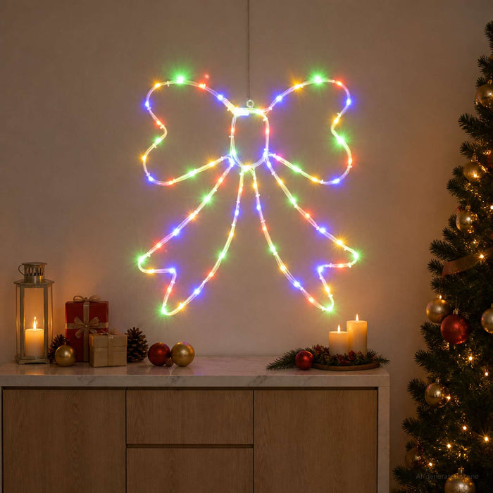 Fundă luminoasă LED LOVIISA 70 LED-uri Multicolor 50 x 51 cm - WALTI WALTI