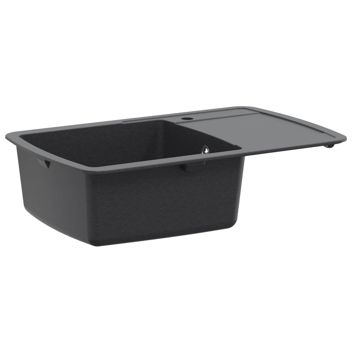 Chiuvetă de bucătărie cu o cuvă Granit 78 x 50 x 31 cm Grafit WALTI