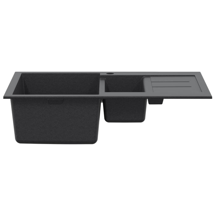 Chiuvetă de bucătărie cu două cuve Granit 80 x 50 x 30,5 cm WALTI