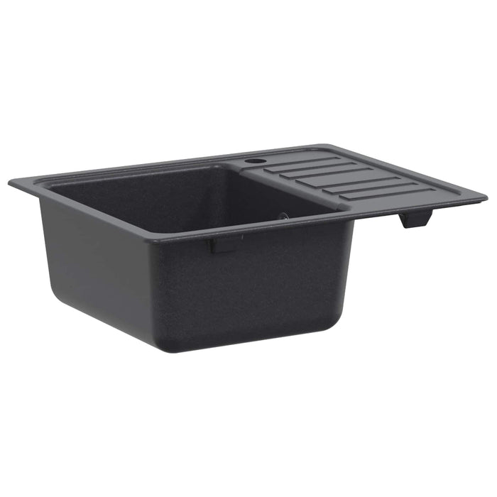 Chiuvetă de bucătărie cu picurător Granit 57,5 x 46 x 28 cm WALTI