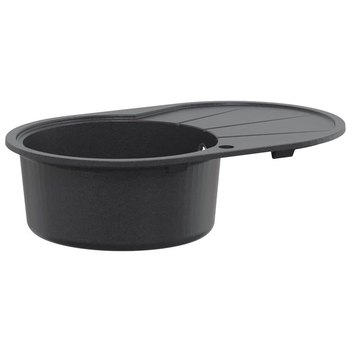 Chiuvetă de bucătărie cu o cuvă Granit 77 x 49 x 20,5 cm Grafit WALTI