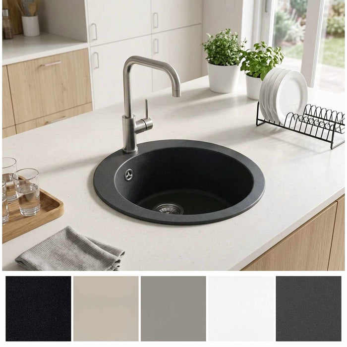Chiuvetă de bucătărie cu o singură cuvă Granit 50,5 x 29 cm WALTI