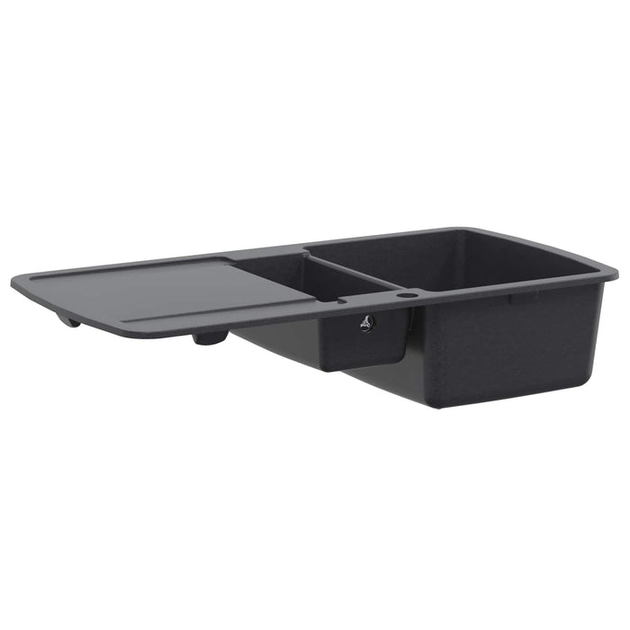 Chiuvetă de bucătărie cu bazin dublu Granite 96 x 50 x 31 cm WALTI