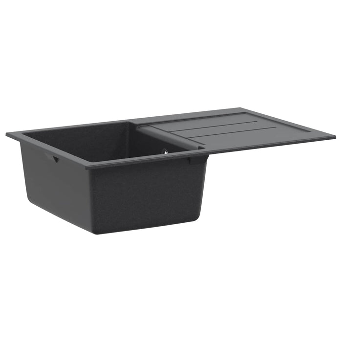 Chiuvetă de bucătărie cu o cuvă Granite 78 x 50 x 20 cm Grafit WALTI