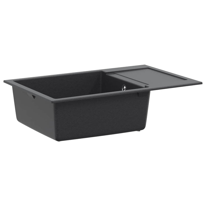 Chiuvetă de bucătărie cu o cuvă Granite 78 x 50 x 20 cm Grafit WALTI