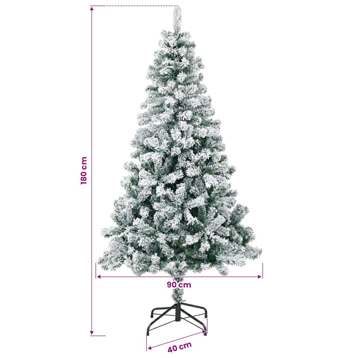 Brad de Crăciun artificial cu globuri 180 cm 300 LED-uri WALTI