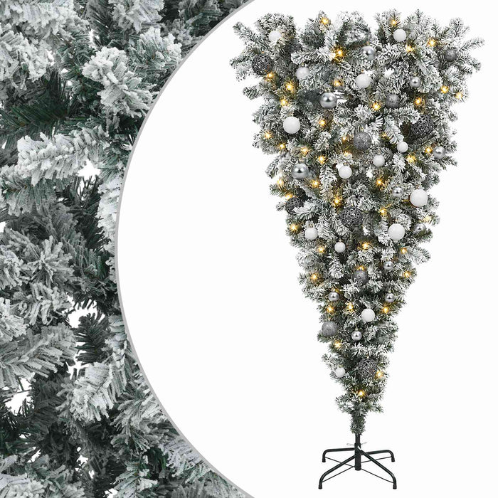 Brad de Crăciun artificial cu glob 150 cm 150 LED-uri Alb cald - WALTI WALTI