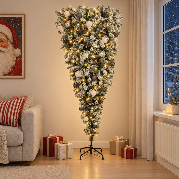 Brad de Crăciun artificial cu glob 180 cm 300 LED-uri Alb cald - WALTI WALTI