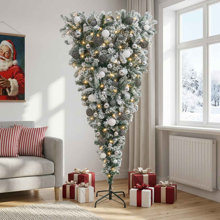 Brad de Crăciun artificial cu glob 180 cm 300 LED-uri Alb cald - WALTI WALTI