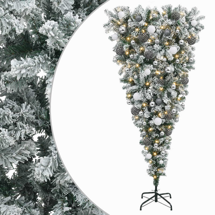 Brad de Crăciun artificial cu glob 180 cm 300 LED-uri Alb cald - WALTI WALTI