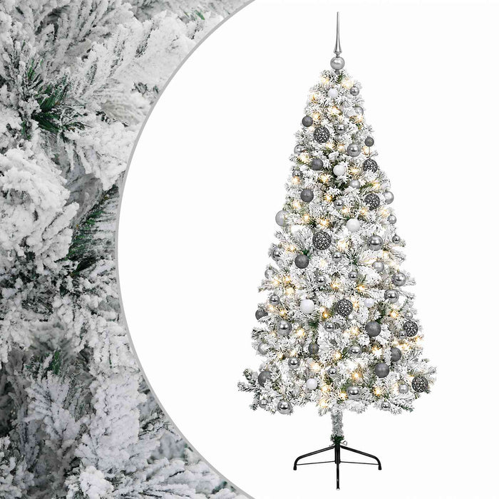Brad de Crăciun artificial cu glob 210 cm 300 LED-uri Alb cald - WALTI WALTI