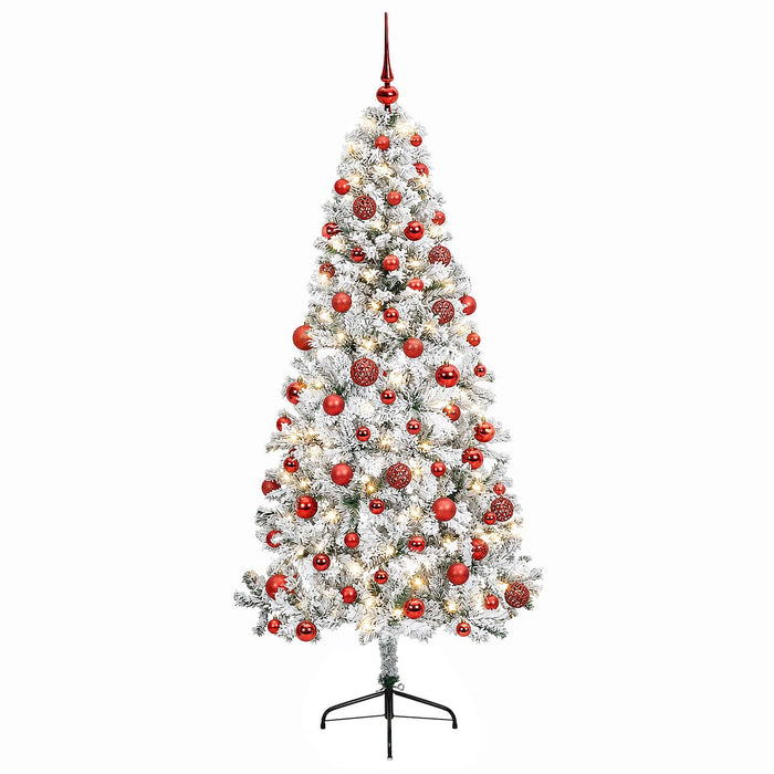 Brad de Crăciun artificial cu glob 210 cm 300 LED-uri Alb cald - WALTI WALTI