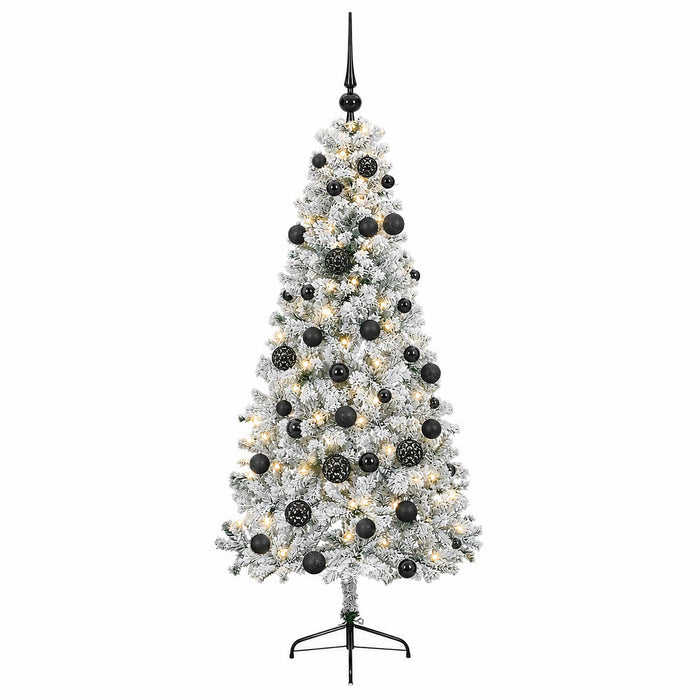 Brad de Crăciun artificial cu glob 120 cm 150 LED-uri Alb cald - WALTI WALTI