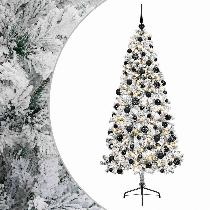 Brad de Crăciun artificial cu glob 180 cm 300 LED-uri Alb cald - WALTI WALTI