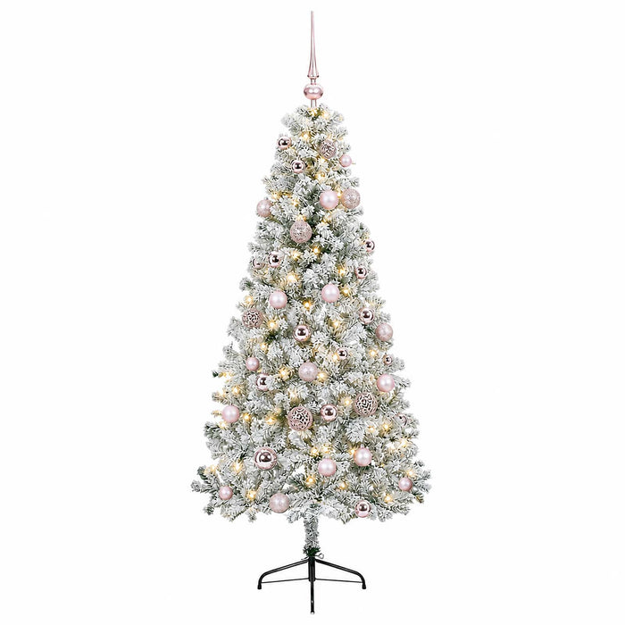 Brad de Crăciun artificial cu glob 120 cm 150 LED-uri Alb cald - WALTI WALTI