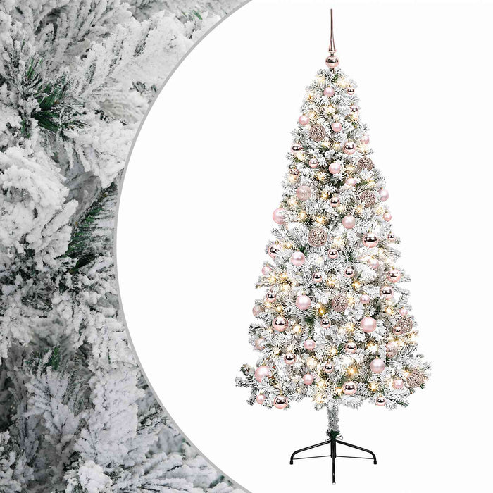 Brad de Crăciun artificial cu glob 240 cm 300 LED-uri Alb cald - WALTI WALTI