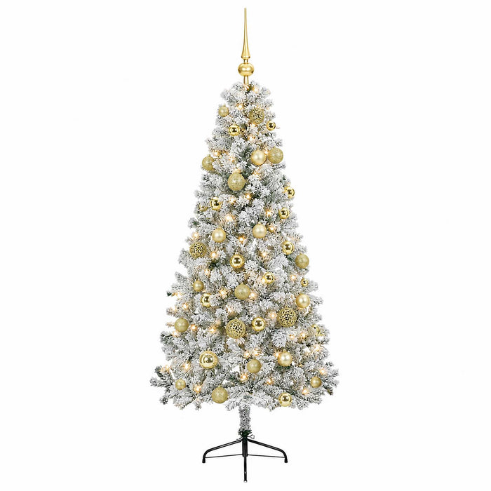 Brad de Crăciun artificial cu glob 120 cm 150 LED-uri Alb cald - WALTI WALTI