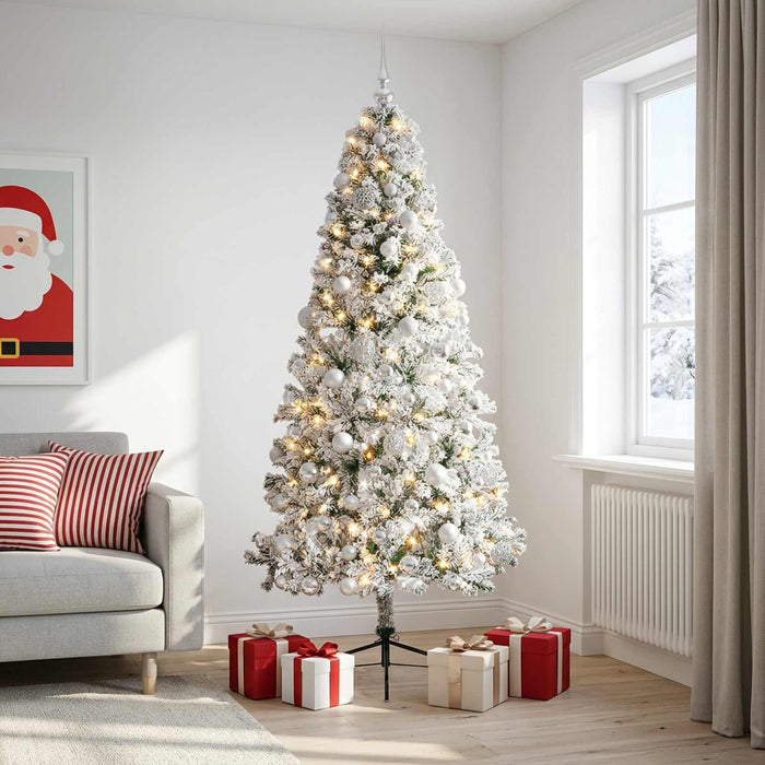 Brad de Crăciun artificial cu glob 240 cm 300 LED-uri Alb cald - WALTI WALTI