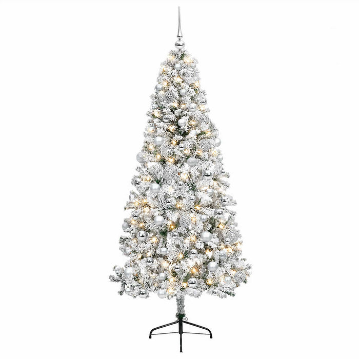 Brad de Crăciun artificial cu glob 210 cm 300 LED-uri Alb cald - WALTI WALTI