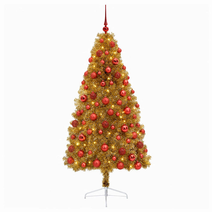 Brad de Crăciun artificial cu glob 210 cm 300 LED-uri Alb cald - WALTI WALTI