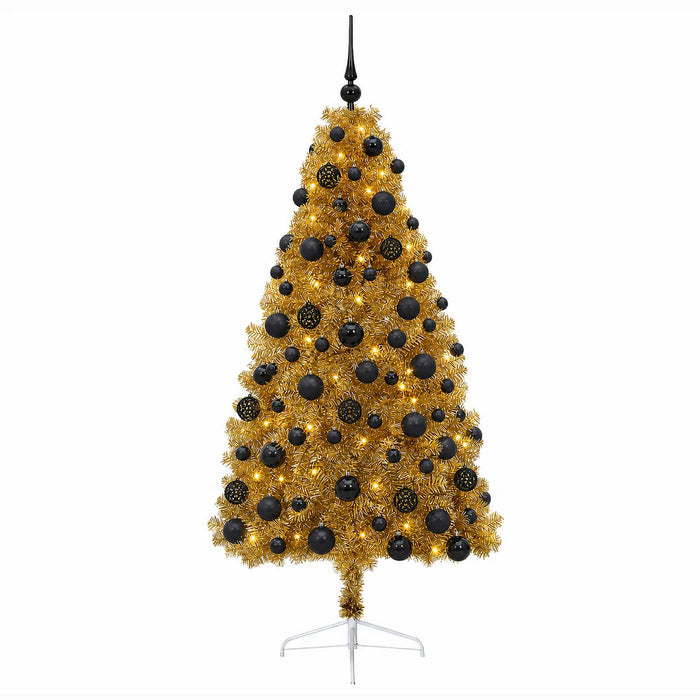 Brad de Crăciun artificial cu glob 210 cm 300 LED-uri Alb cald - WALTI WALTI