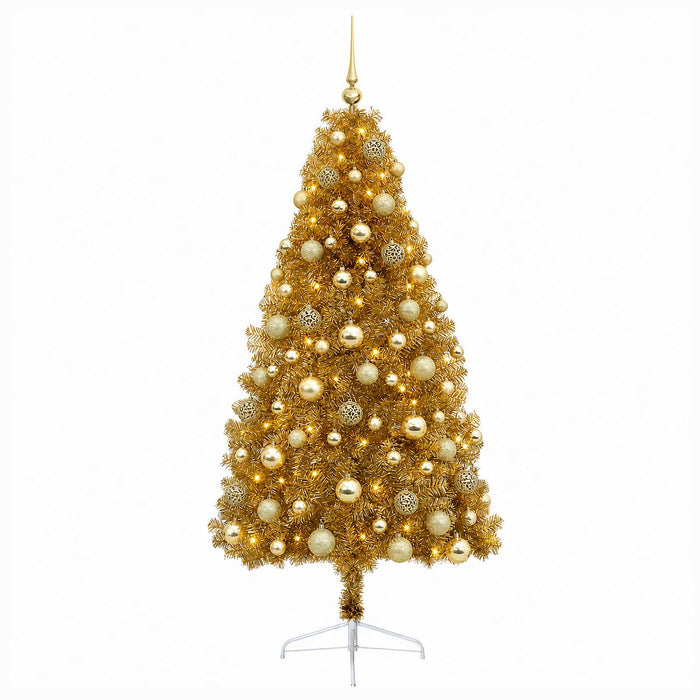 Brad de Crăciun artificial cu glob 210 cm 300 LED-uri Alb cald WALTI