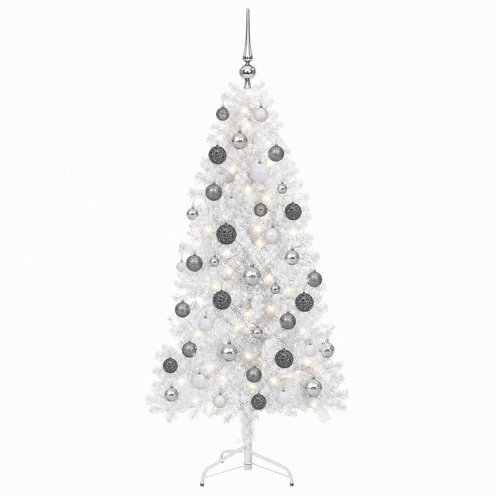 Brad de Crăciun artificial cu glob 150 cm 150 LED-uri Alb cald - WALTI WALTI