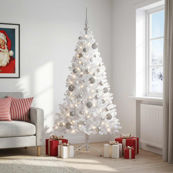 Brad de Crăciun artificial cu glob 210 cm 300 LED-uri Alb cald - WALTI WALTI