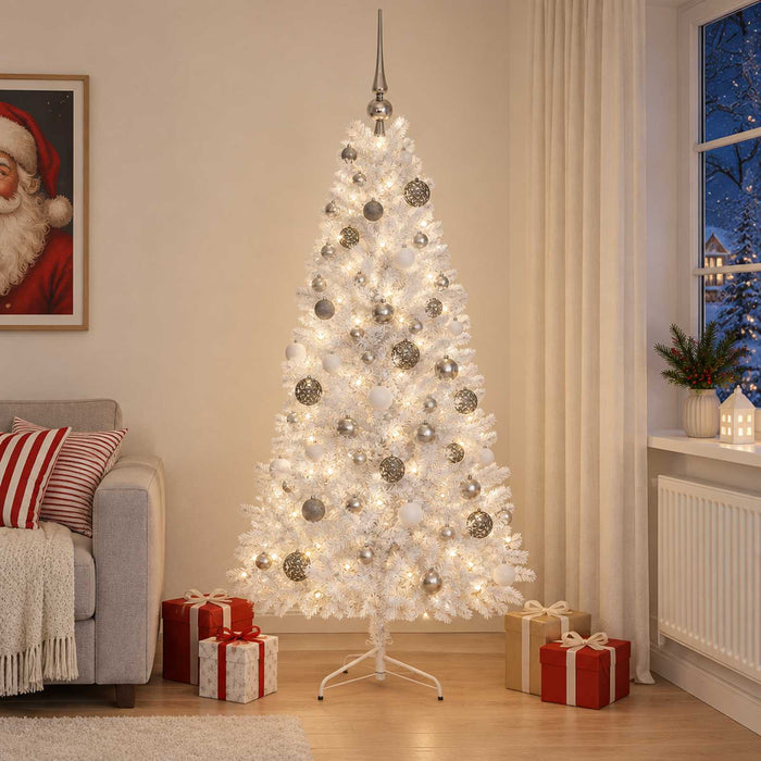 Brad de Crăciun artificial cu glob 210 cm 300 LED-uri Alb cald - WALTI WALTI