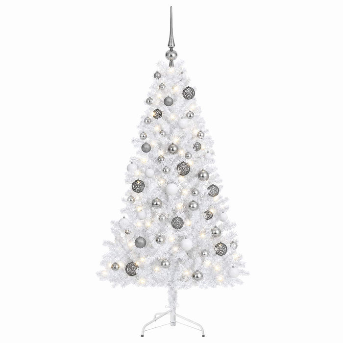 Brad de Crăciun artificial cu glob 210 cm 300 LED-uri Alb cald - WALTI WALTI