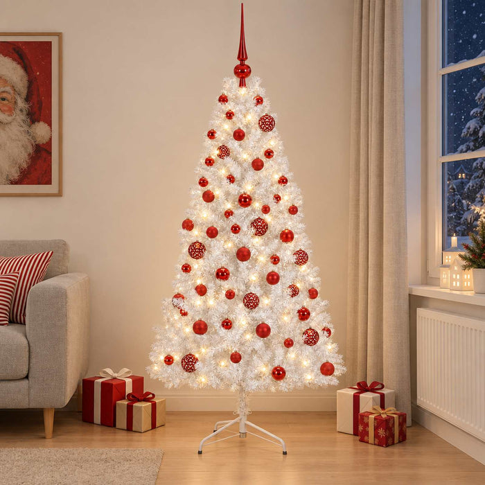 Brad de Crăciun artificial cu glob 240 cm 300 LED-uri Alb cald - WALTI WALTI