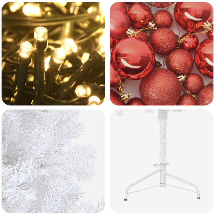 Brad de Crăciun artificial cu glob 240 cm 300 LED-uri Alb cald - WALTI WALTI