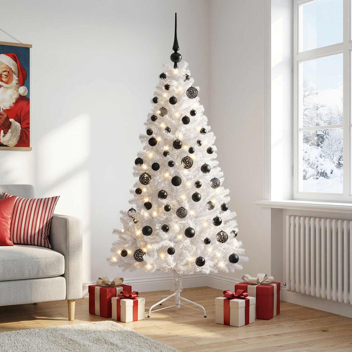 Brad de Crăciun artificial cu glob 240 cm 300 LED-uri Alb cald WALTI