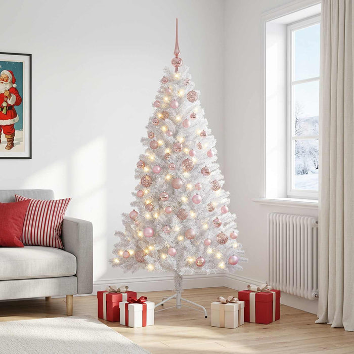 Brad de Crăciun artificial cu glob 240 cm 300 LED-uri Alb cald WALTI