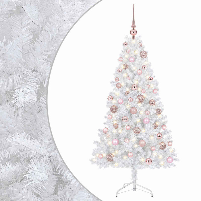 Brad de Crăciun artificial cu glob 240 cm 300 LED-uri Alb cald WALTI
