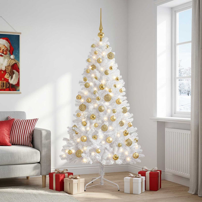 Brad de Crăciun artificial cu glob 240 cm 300 LED-uri Alb cald - WALTI WALTI