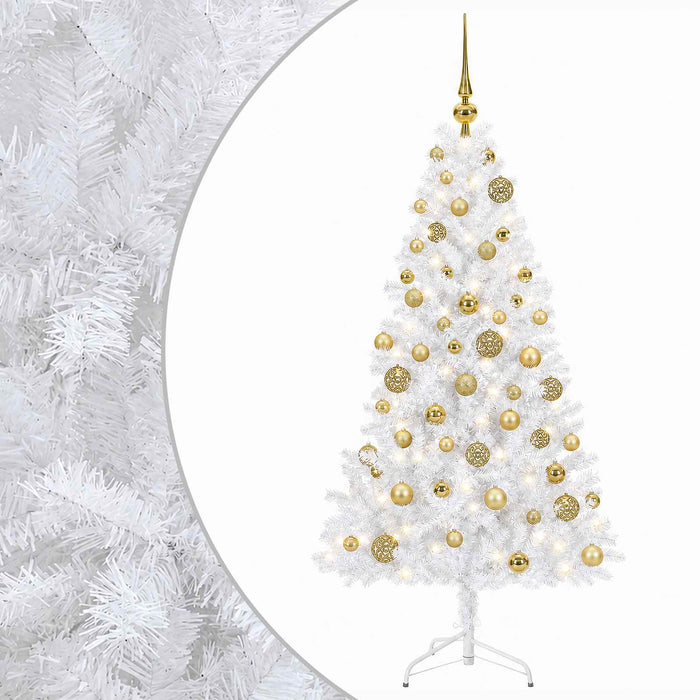 Brad de Crăciun artificial cu glob 240 cm 300 LED-uri Alb cald - WALTI WALTI
