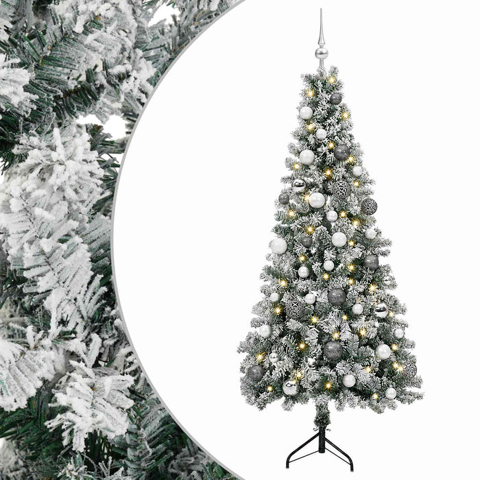 Brad de Crăciun artificial cu glob 120 cm 150 LED-uri Alb cald - WALTI WALTI